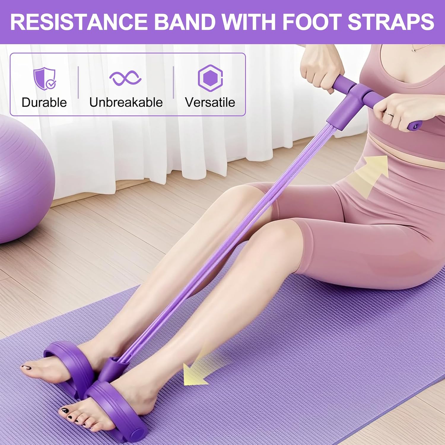 Sports Equipment Meaning - 4 tüplü pedal direnç bandı çok