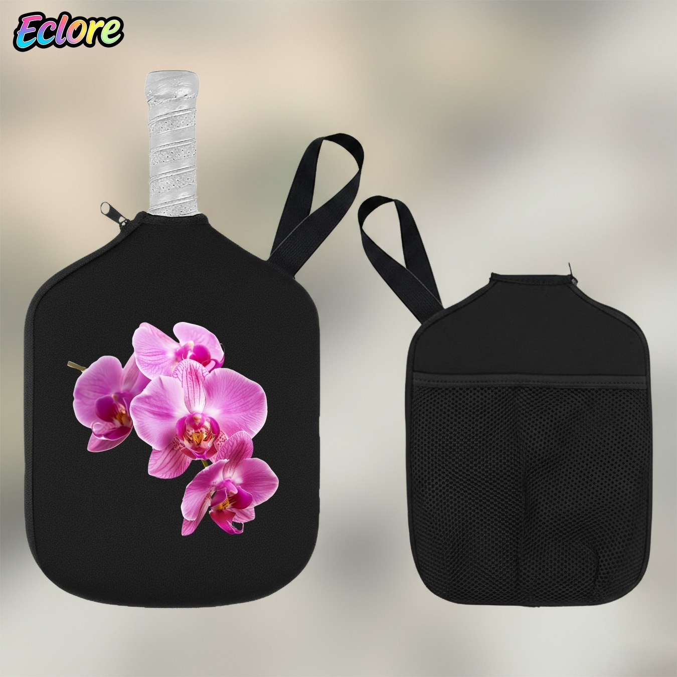 Sports Equipment Storage - Pembe Orkide Pickleball Raket Çantası -