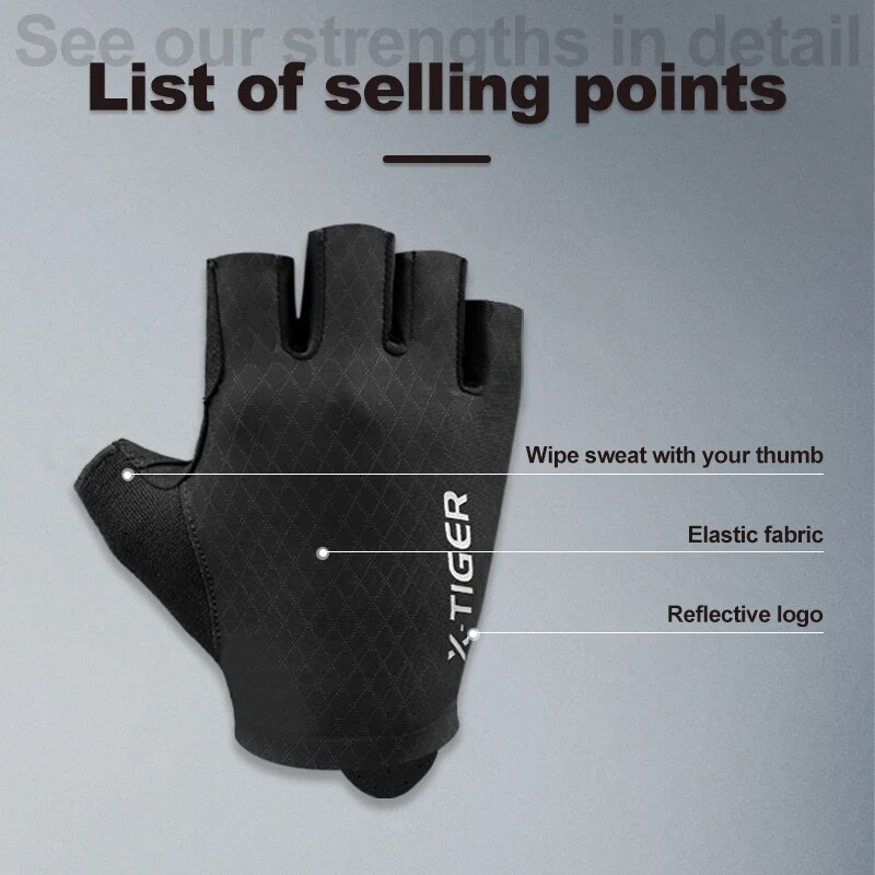 X-TIGER bisiklet eldiveni yarı - Xin Sports Equipment incelemesi ve fiyatı